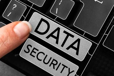 Sign displaying Data Security. Word Written on Confidentiality Disk Encryption Stock Photos