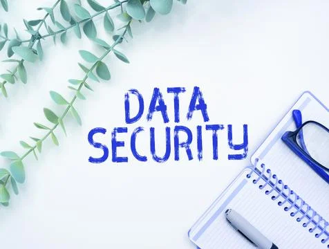 Sign displaying Data Security. Word Written on Confidentiality Disk Encryption Stock Photos