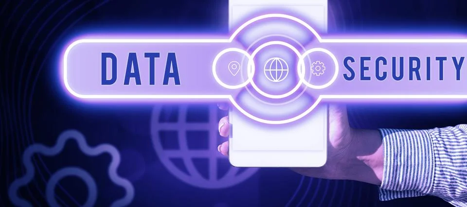 Sign displaying Data Security. Word for Confidentiality Disk Encryption Backups Stock Photos
