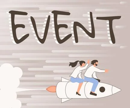 Sign displaying Event. Word for Function to generate money for non profit a Stock Illustration