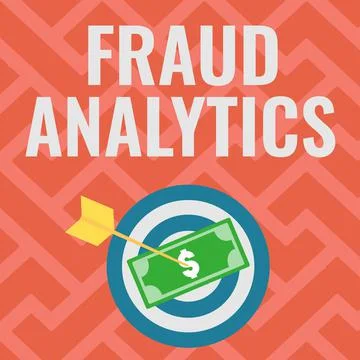 Sign displaying Fraud Analytics. Conceptual photo identification of actual or Stock Illustration