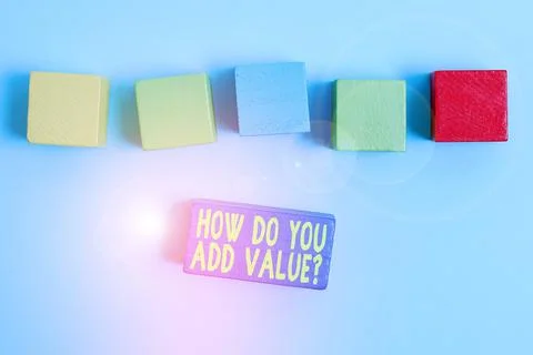 Sign displaying How Do You Add Value Question. Concept meaning improve work Stock Photos
