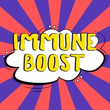 Sign displaying Immune Boost. Concept meaning being able to resist a particular Stock Illustration