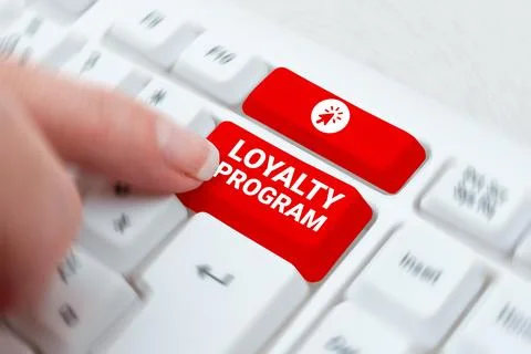 Sign displaying Loyalty Program. Internet Concept marketing effort that provide Stock Photos