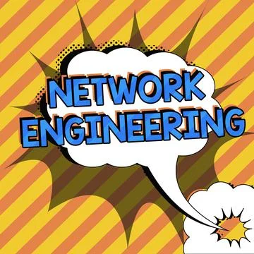 Sign displaying Network Engineering. Business concept professional who has the Stock Illustration
