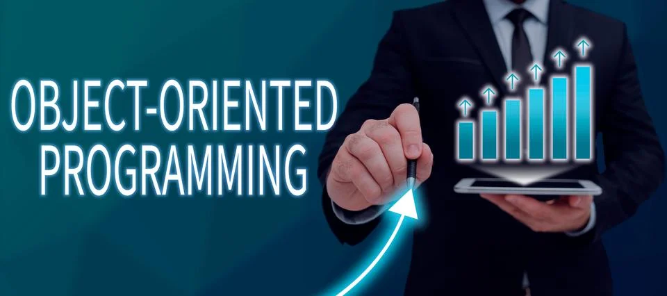 Sign displaying Object Oriented Programming. Word for Language model objects Foto stock