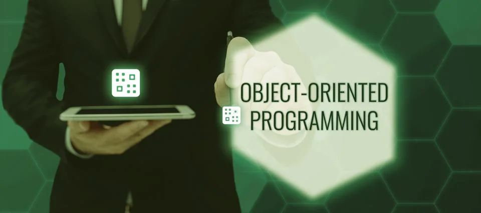 Sign displaying Object Oriented Programming. Internet Concept Language model Stock Photos
