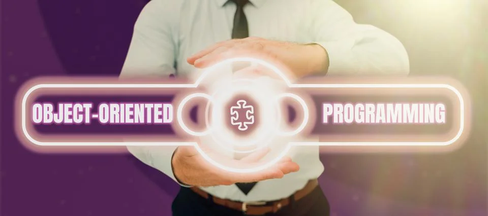 Sign displaying Object Oriented Programming. Concept meaning Language model Foto stock