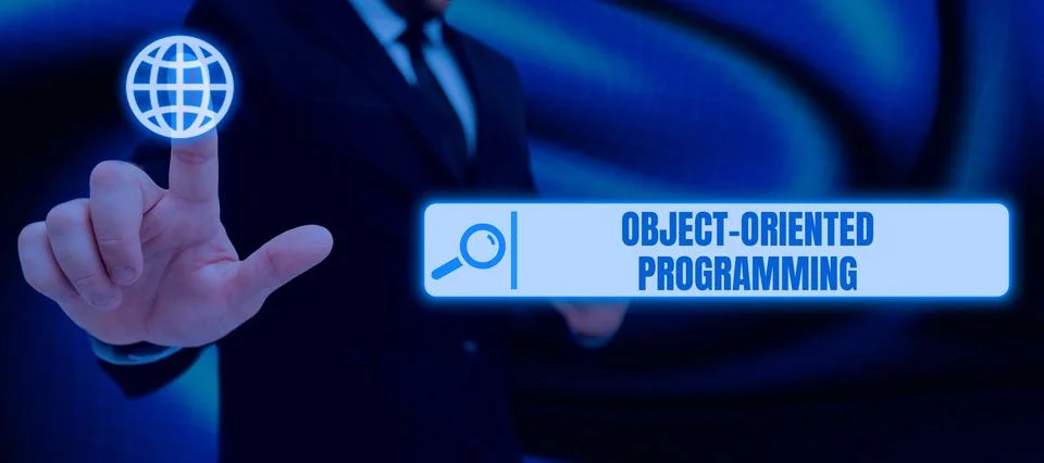 Sign displaying Object Oriented Programming. Business concept Language model Foto stock
