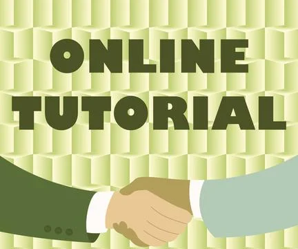 Sign displaying Online Tutorial. Business showcase process of tutoring in an Stock Illustration