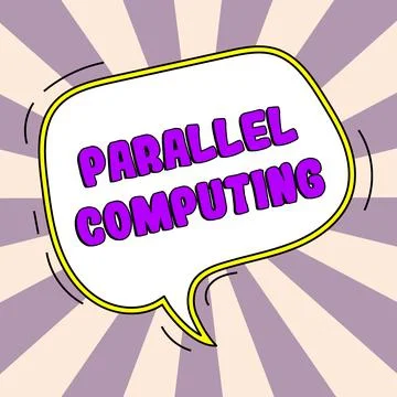 Sign displaying Parallel Computing. Business overview simultaneous calculation Stock Illustration