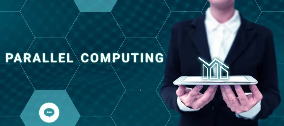 Sign displaying Parallel Computing. Business idea simultaneous calculation by 库存照片