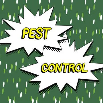 Sign displaying Pest Control. Internet Concept Killing destructive insects that Stock Illustration