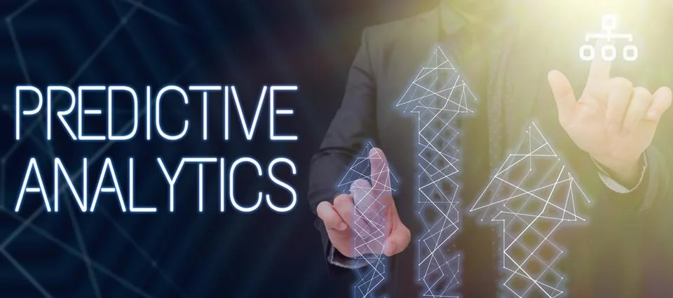 Sign displaying Predictive Analytics. Business concept Optimize Collection Stockfoto's