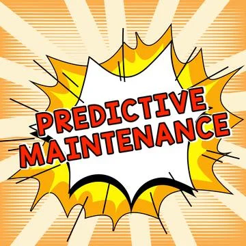 Sign displaying Predictive Maintenance. Internet Concept Predict when Equipment 库存插图