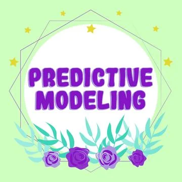 Sign displaying Predictive Modeling. Business concept maintenance strategy Stock Illustration