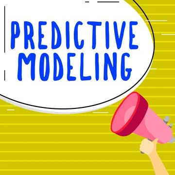 Sign displaying Predictive Modeling. Business idea maintenance strategy driven Stock Illustration