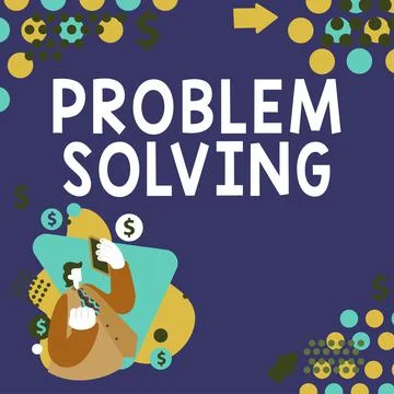 Sign displaying Problem Solving. Business showcase having a good capability of Illustrazione stock