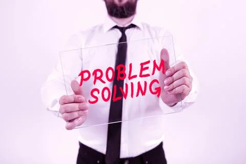 Sign displaying Problem Solving. Business overview having a good capability of 库存照片