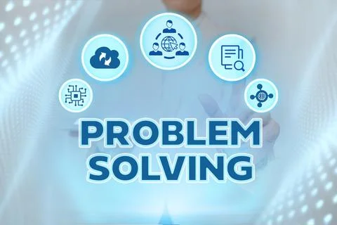 Sign displaying Problem Solving. Concept meaning process of finding solutions to Foto stock