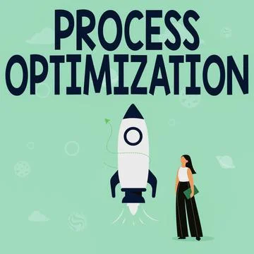 Sign displaying Process Optimization. Concept meaning Improve Organizations イラスト素材