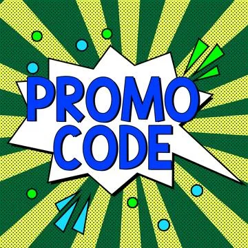 Sign displaying Promo Code. Business concept digital numbers that give you good Stock Illustration