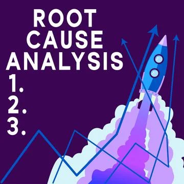 Sign displaying Root Cause Analysis. Conceptual photo Method of Problem Solving Stock Illustration
