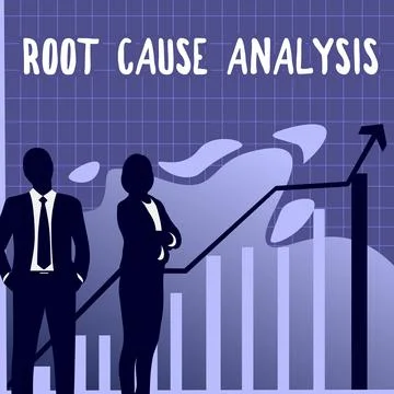 Sign displaying Root Cause Analysis. Word Written on Method of Problem Solving 스톡 일러스트