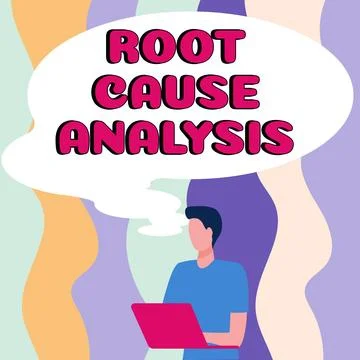 Sign displaying Root Cause Analysis. Concept meaning Method of Problem Solving 스톡 일러스트