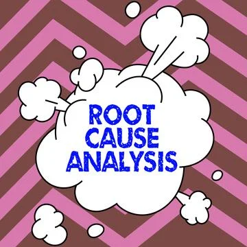 Sign displaying Root Cause Analysis. Internet Concept Method of Problem Solving Stock Illustration