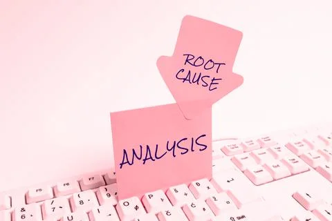Sign displaying Root Cause Analysis. Word for Method of Problem Solving Identify Stock Photos