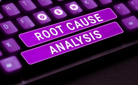 Sign displaying Root Cause Analysis. Business approach Method of Problem Solving 스톡 사진