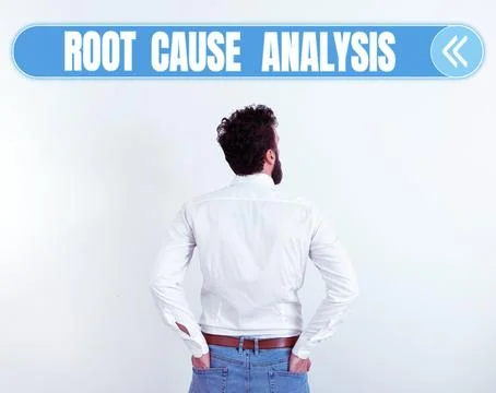 Sign displaying Root Cause Analysis. Conceptual photo Method of Problem Solving 스톡 사진