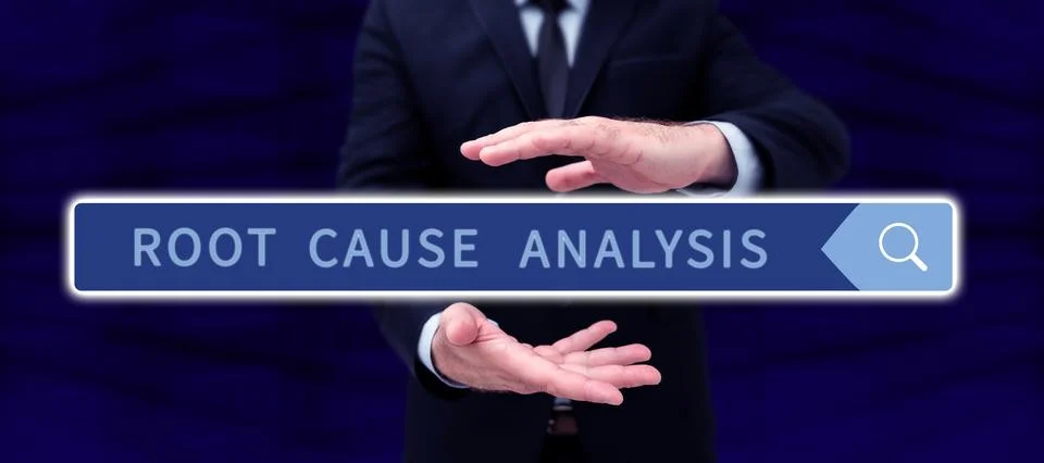 Sign displaying Root Cause Analysis. Internet Concept Method of Problem Solving 스톡 사진