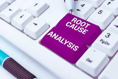 Sign displaying Root Cause Analysis. Business approach Method of Problem Solving Stock Photos