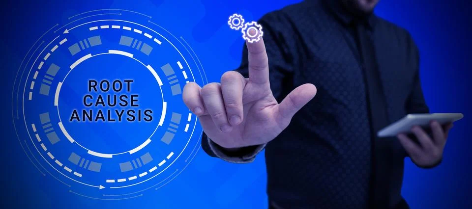 Sign displaying Root Cause Analysis. Business showcase Method of Problem Solving 스톡 사진