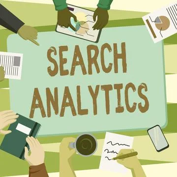 Sign displaying Search Analytics. Word Written on investigate particular 스톡 일러스트