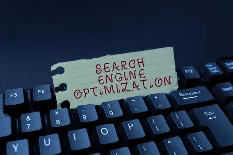 Sign displaying Search Engine Optimization. Word for Increase of business 写真素材