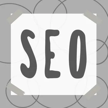 Sign displaying Seo. Conceptual photo search engine optimization increasing Stock Illustration