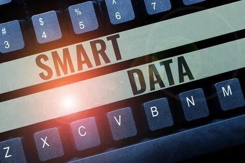 Sign displaying Smart Data. Conceptual photo digital information that is Stockfoto's