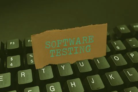 Sign displaying Software Testing. Business concept investigation provide 写真素材