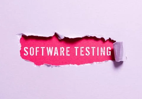 Sign displaying Software Testing. Business overview activity to check whether Stock Photos