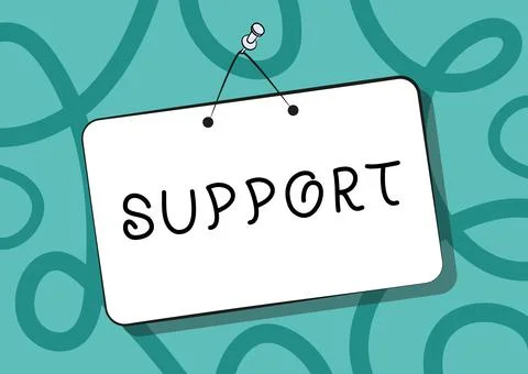 Sign displaying Support. Internet Concept maintain, sustain, uphold all mean to Stock Illustration