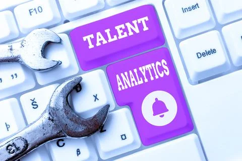 Sign displaying Talent Analytics. Internet Concept data mining and business 写真素材