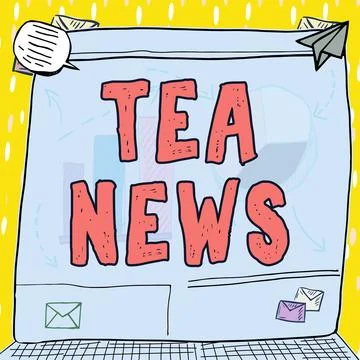 Sign displaying Tea Time. Internet Concept the time in the afternoon when some Ilustración de archivo