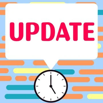 Sign displaying Update. Internet Concept Up to date Make something more modern イラスト素材