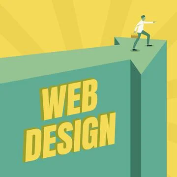 Sign displaying Web Design. Internet Concept Website development Designing and Stock-Illustration