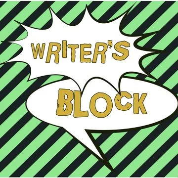 Sign displaying Writer S Block. Internet Concept Condition of being unable to Stock Illustration