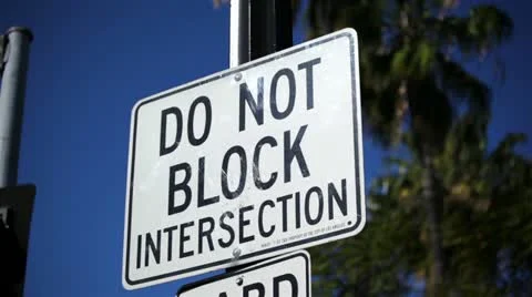 Sign - Do Not Block In Sunlight 스톡 동영상 10814728
