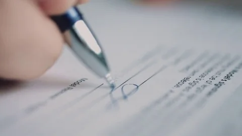 Sign the document Stock Footage